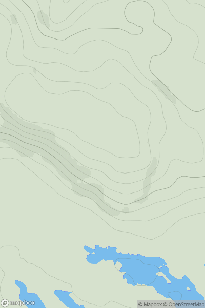 Thumbnail image for Beinn Bheag [North Uist, South Uist and Nearby Islands] showing contour plot for surrounding peak